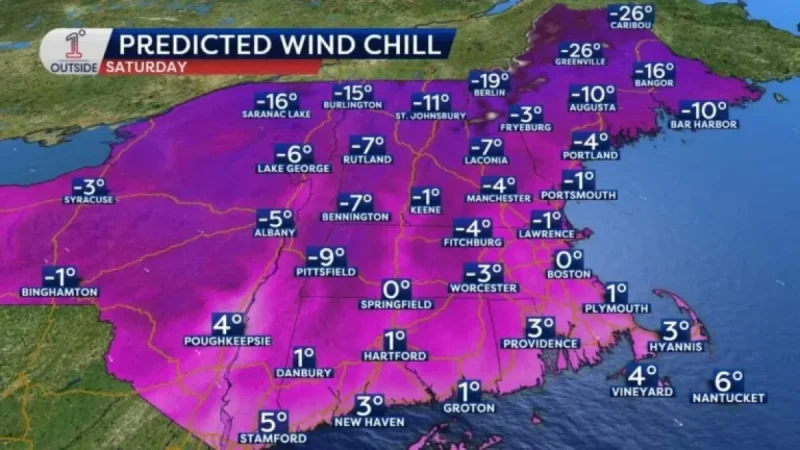 Arctic Air from Polar Vortex Could Target New England with Storm This Weekend