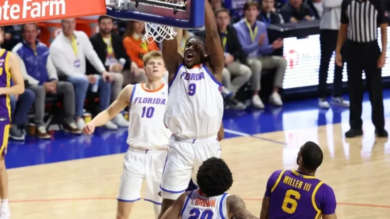 Chinyelu Leads Gators to Fifth Consecutive Victory over Tigers