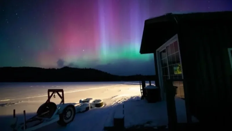 Northern Lights Illuminate Quebec’s Night Sky from Monday to Tuesday