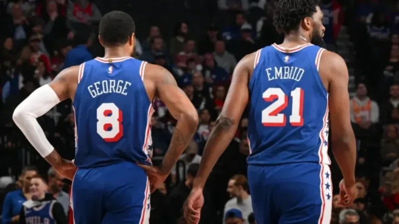 Paul George Sidelined, Joel Embiid Set to Play; Jared McCain Recalled