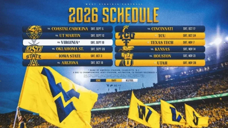 2026 Football Schedule Features Seven Key Home Dates