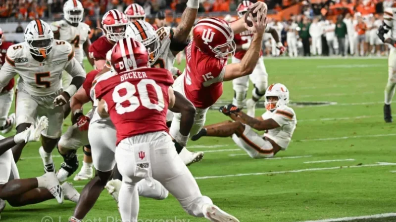 Fernando Mendoza’s Leap Becomes Iconic in IU Football’s Championship Season