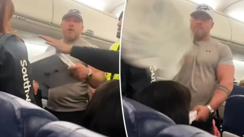 In-Flight Chaos: Passenger Confronts Man Accused of Flirting with Wife