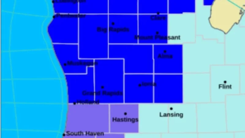 Michigan Expands Extreme Cold Warning Area
