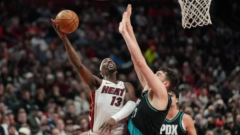 Trail Blazers Defeat Short-Handed Heat, Lowering Their Trip Record to 1-2