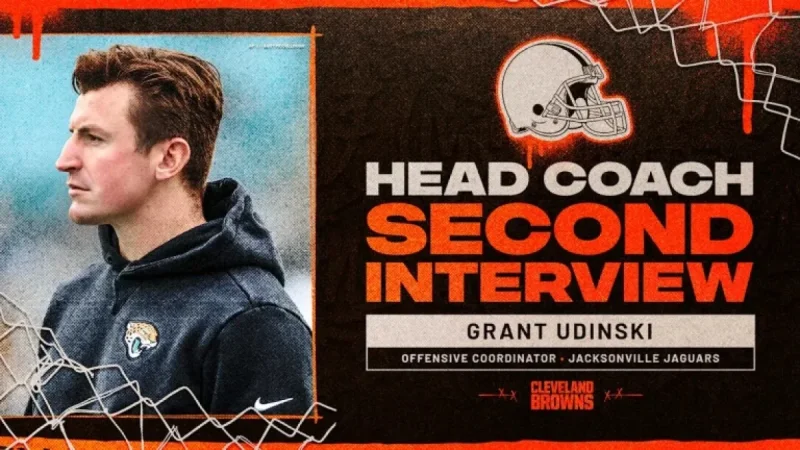 Browns Interview Jaguars Offensive Coordinator Grant Udinski for Head Coach Role