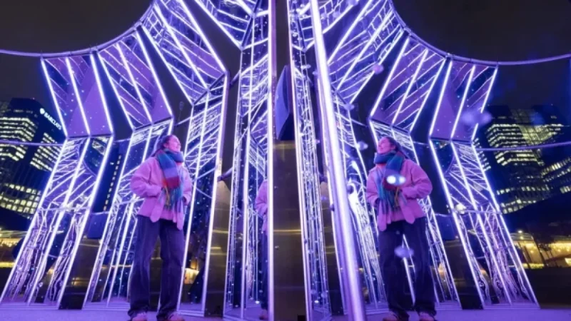 Canary Wharf’s Winter Lights Festival Returns This Month for Tenth Edition