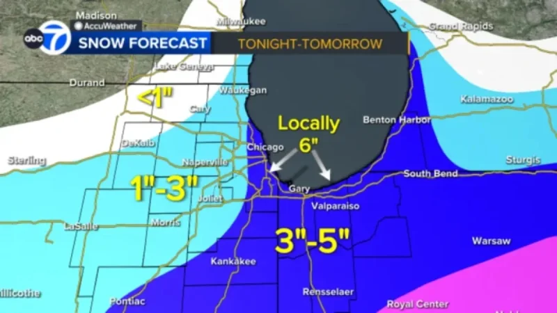 Chicago Braces for Dangerous Wind Chill and Lake-Effect Snow as Storm Hits US