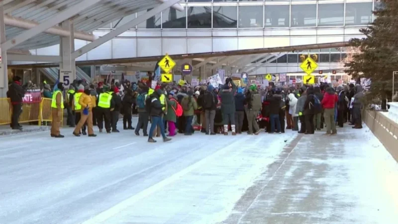 Clergy Arrested at MSP During Minneapolis ICE Protest