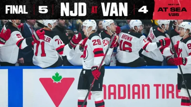 Devils Triumph in Thrilling Victory Over Vancouver