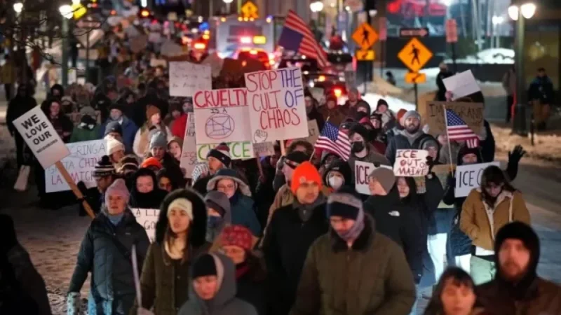 Hundreds Rally in Portland Against ICE Actions