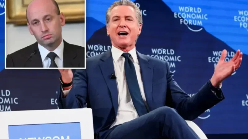 Newsom Criticizes Stephen Miller Using Trump-Style Insults