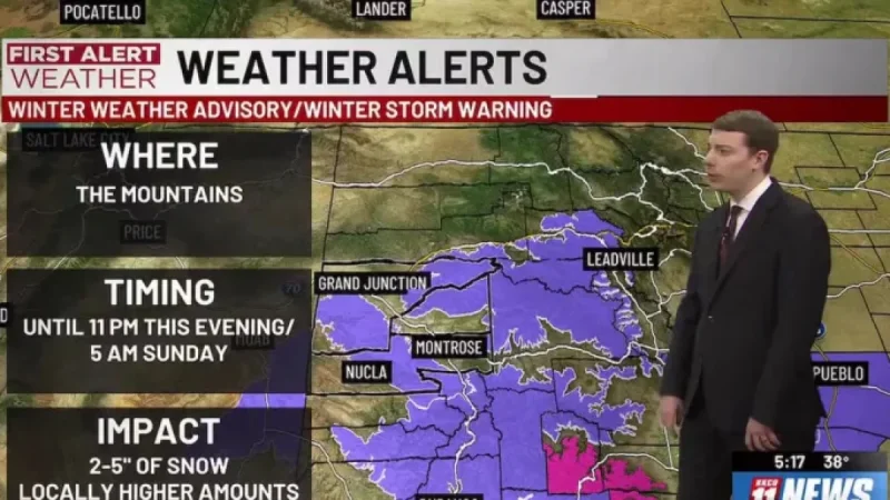 Evening Snow Clears; Another Round Expected Sunday