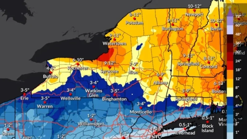 Central NY Faces Additional 4-8 Inches of Snow in Winter Storm Warning