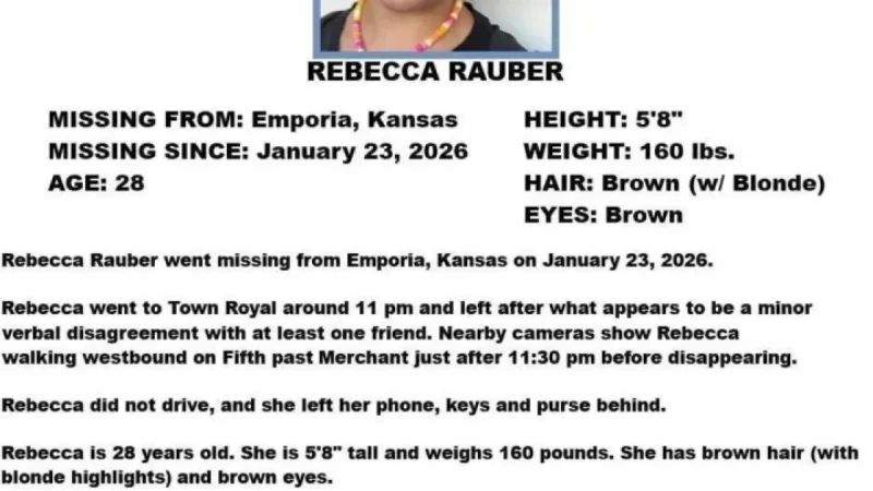 Emporia Police Seek Community Help, Provide New Details on Rebecca Rauber Case