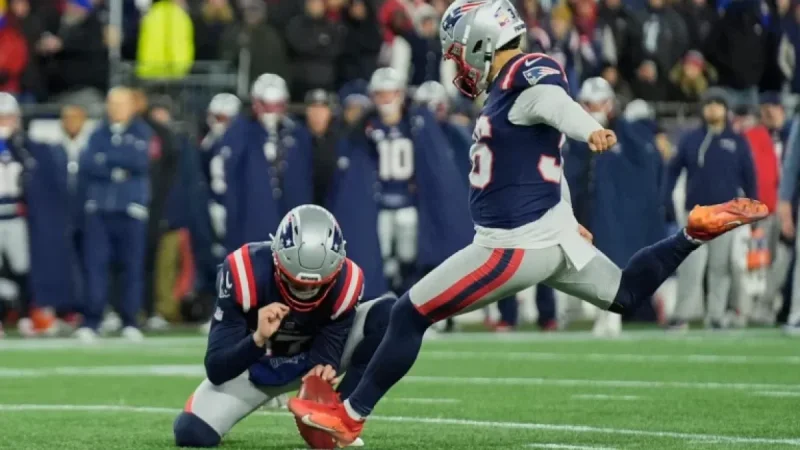 Patriots Rookie Kicker Aims for 70-Yard Field Goal in Denver