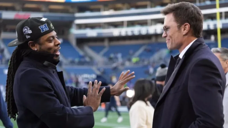Seahawks Recall Viral Meme with Tom Brady, Richard Sherman Photos in NFL Playoffs
