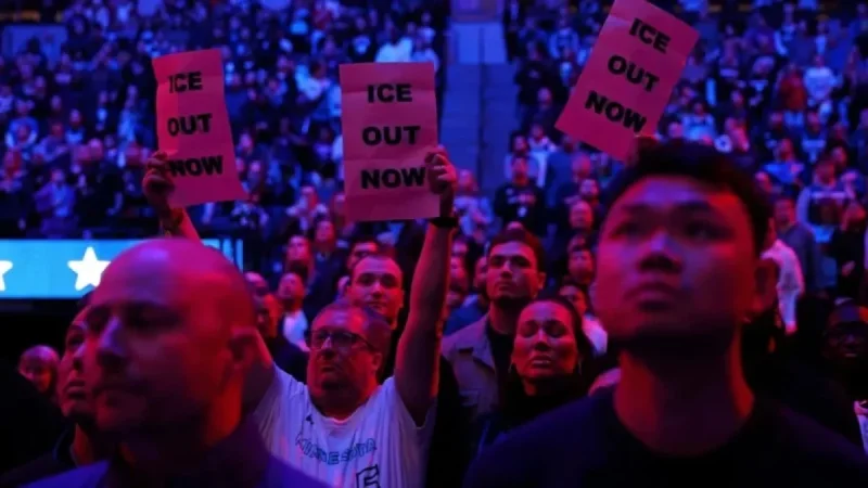 Minneapolis Feels Off, Even at NBA Basketball Games