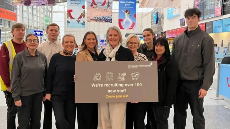 Newcastle Airport Initiates Recruitment Drive for 100 New Jobs