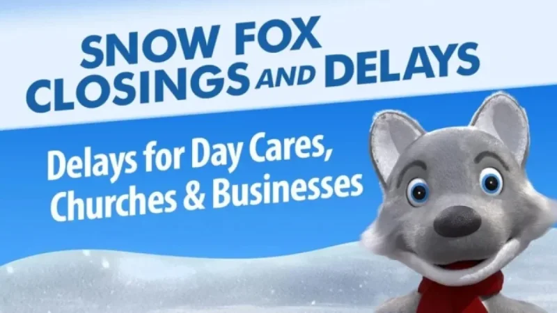 Snow Fox: Business, Child Care, Church Closures and Delays for Jan. 26-27