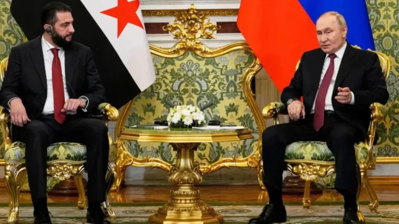 Al-Sharaa Meets Putin to Discuss Securing Russian Military Bases in Syria