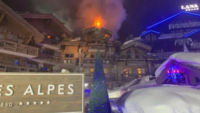 Fire Spreads at Les Grandes Alpes Hotel in Courchevel; 270 Evacuated