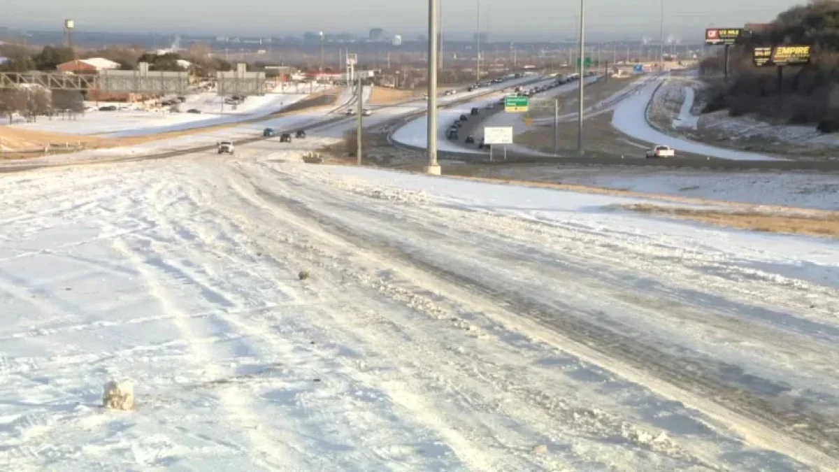 Improved DFW Roads Still Face Icy Patches on Side Roads, Highways - El ...