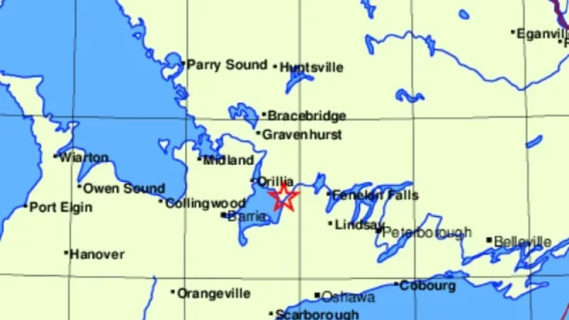 Magnitude 3.7 Earthquake Shakes Area Near Orillia