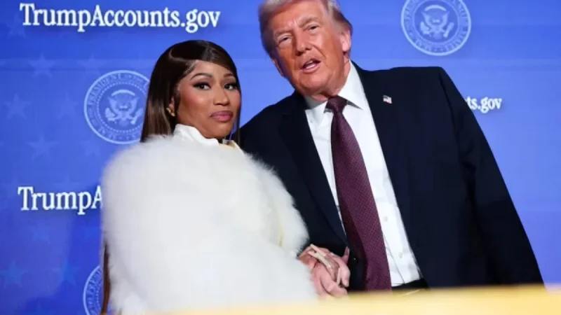 Nicki Minaj and Guest Surprise Audience with Remarks at Trump Speech