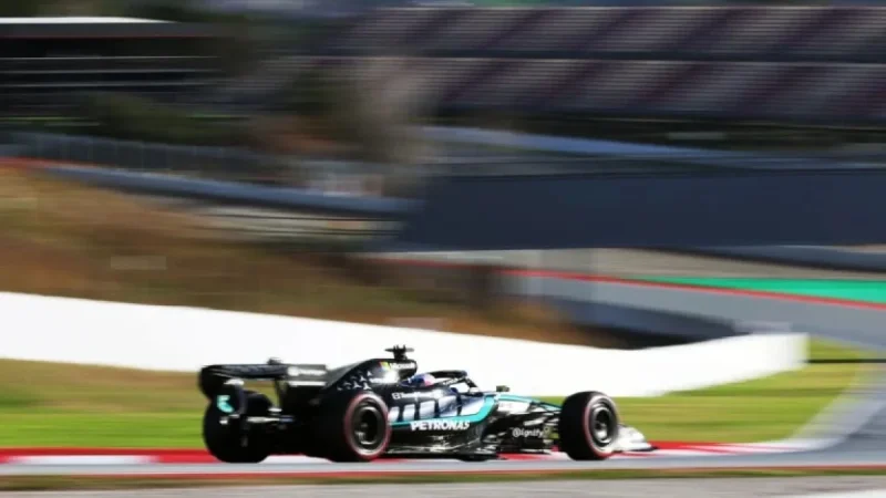 Russell Achieves Fastest Lap in Barcelona F1 Test