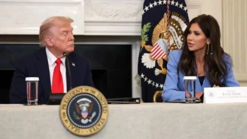 Trump and Noem Discuss Minneapolis Strategy in Lengthy Meeting