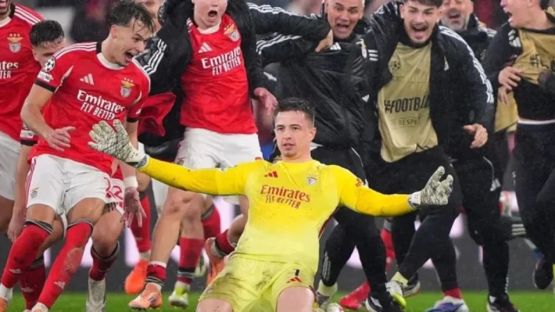 Benfica’s Keeper Trubin Scores Last-Minute Goal Against Real Madrid in Champions League