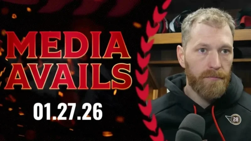 Claude Giroux Holds Media Availability Session