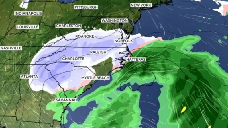 Forecasters Monitor Incoming Storm While Severe Cold Grips East Coast