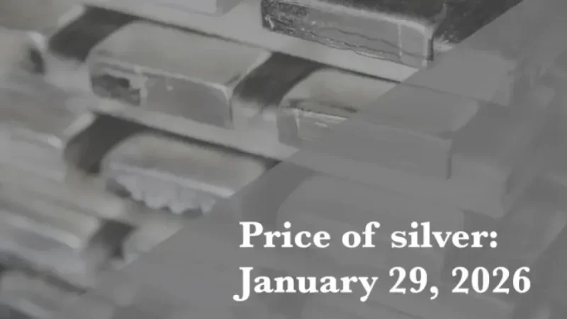 Silver Prices for Thursday, January 29, 2026