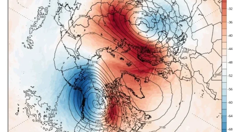 Sudden Stratospheric Warming in February Could Trigger Colder Weather