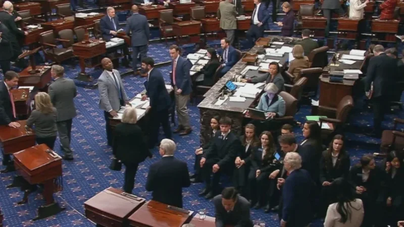Senate Approves Spending Package, But Government Funding Still at Risk