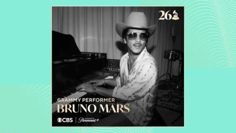 Bruno Mars Set to Headline 2026 Grammy Awards Performance