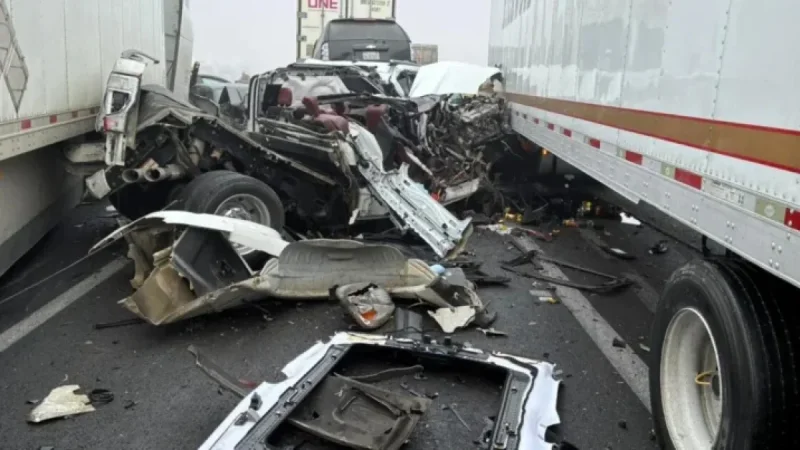 Highway 99 Reopens Following 59-Vehicle Pileup in Central Valley