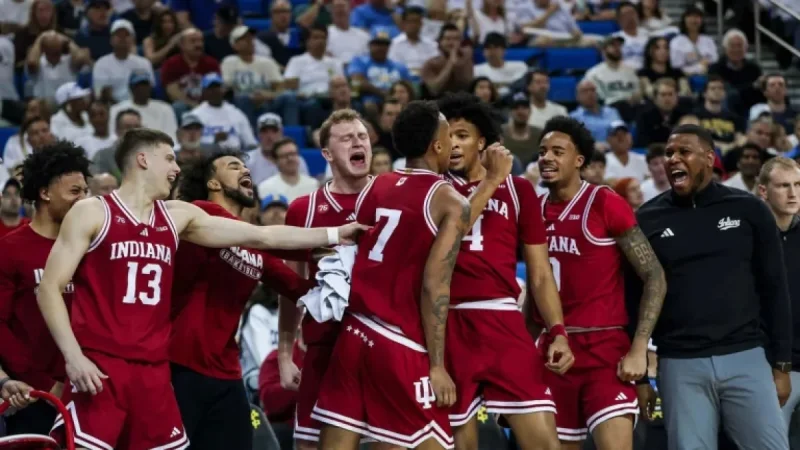 IU Basketball Triumphs in Double Overtime Win at UCLA, Showing Grit