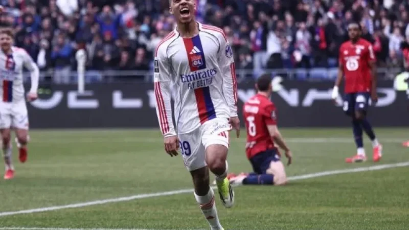 Noah Nartey’s First Goal for OL Against LOSC Captured on Video