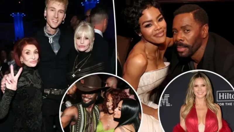 Stars Shine at Clive Davis’ Pre-Grammy Party with Teyana Taylor, Sharon Osbourne