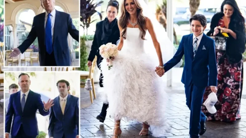 Trump Commends Loyal Dan Scavino at Mar-a-Lago Wedding Arrival