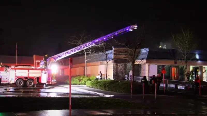 Woodland Park Elementary Engulfed in Fire