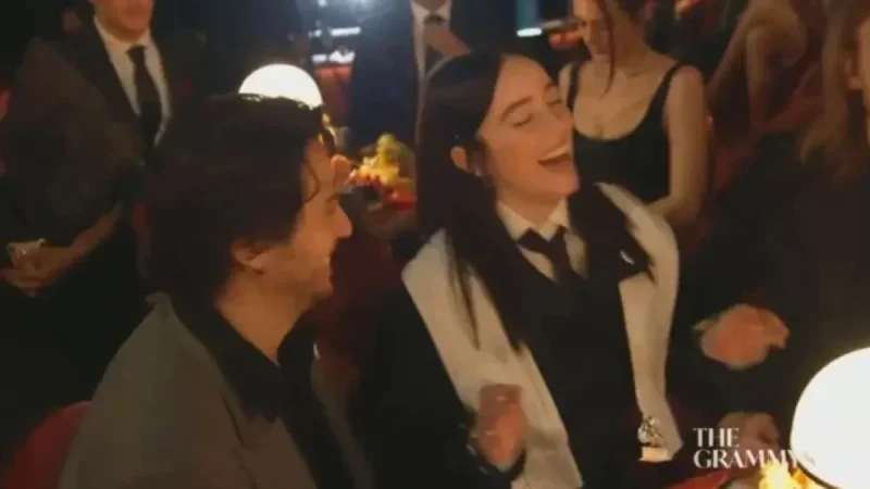 Billie Eilish and Nat Wolff Share Intimate Moment at 2026 Grammys