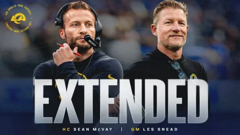 Rams Extend Contracts of GM Les Snead and Coach Sean McVay