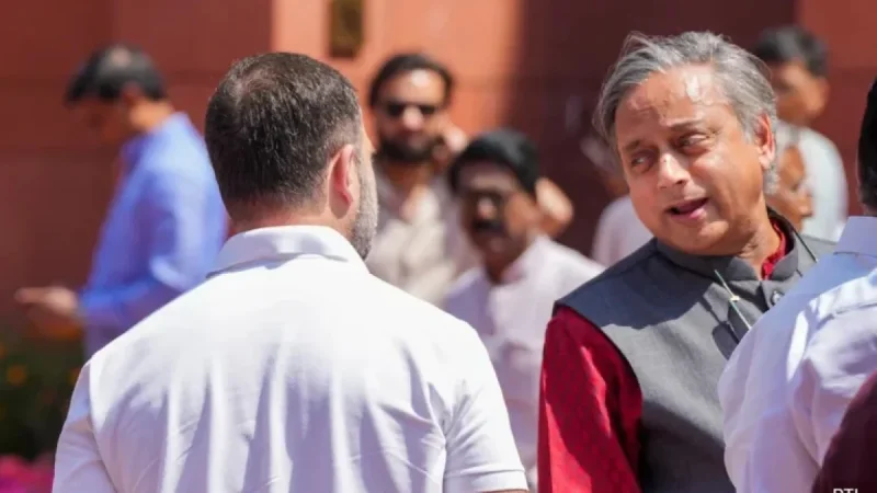 Shashi Tharoor Voices Strong Support, Signaling Closer Ties with Rahul Gandhi