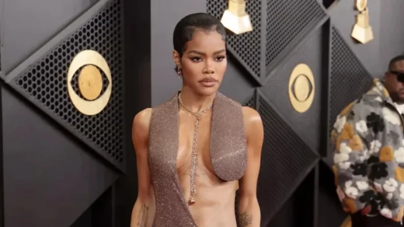 Teyana Taylor Stuns in Gravity-Defying Dress at 2026 Grammys