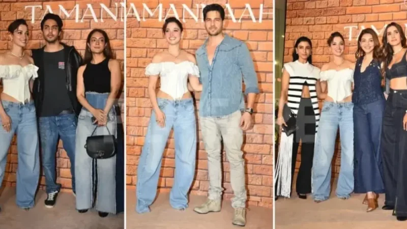 Aryan Khan Reunites with Bollywood Stars Anya Singh and Tamannaah Bhatia