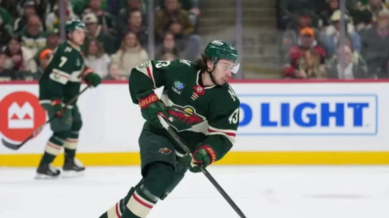 Hughes Sets Franchise Record in Wild’s Dominant Win Over Oilers